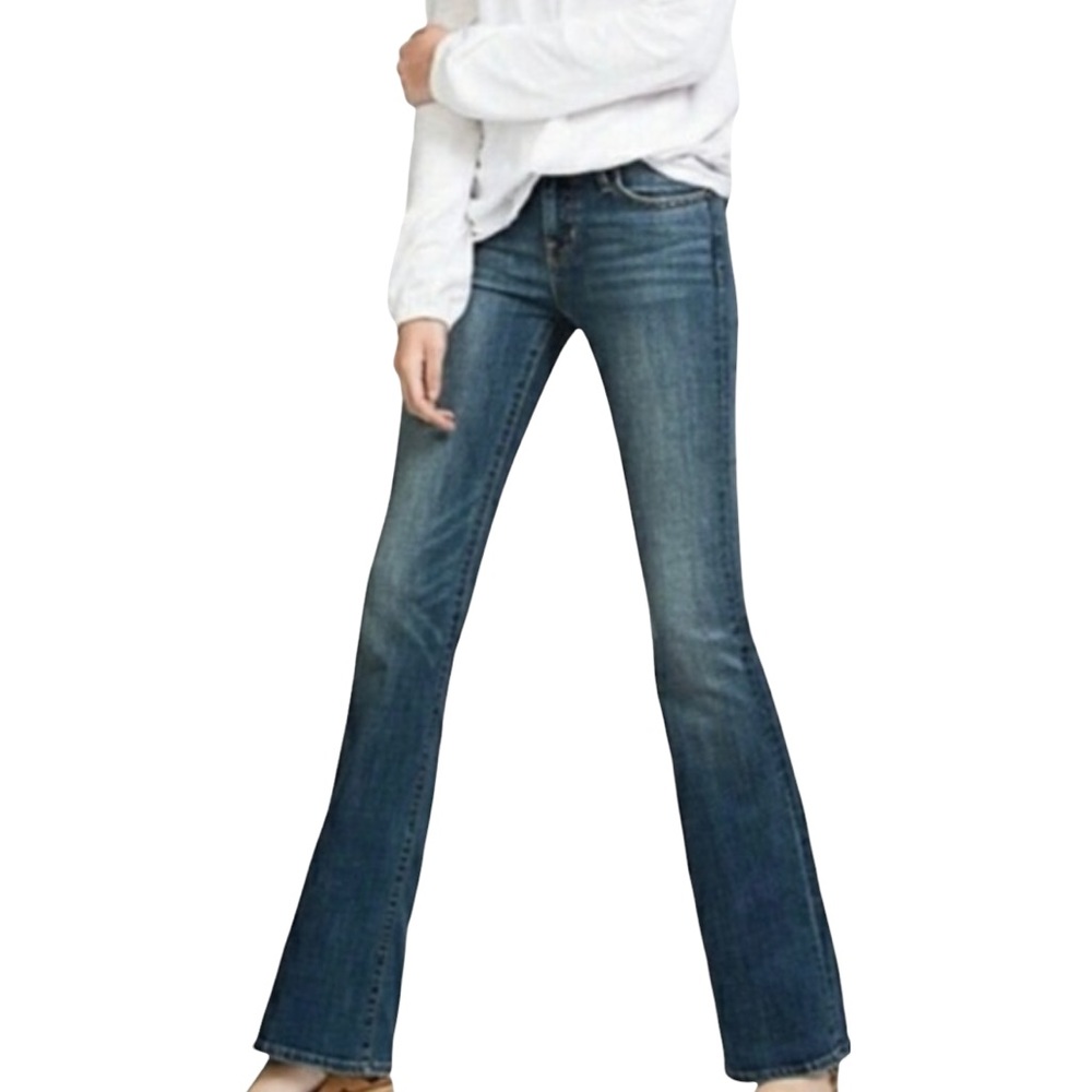 LUCKY BRAND Dungarees Mid-Rise Flares Jean